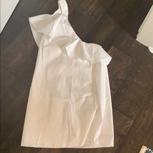 White one shoulder Alice and Olivia dress